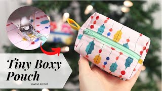 Tiny Boxy Pouch Tutorial | FREE PATTERN | Holiday Sew-Along
