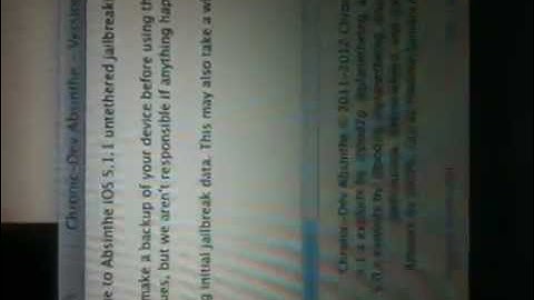 AbsintheV2 iOS 5.1.1 Untethered Jailbreak Will Work On Almost All Devices