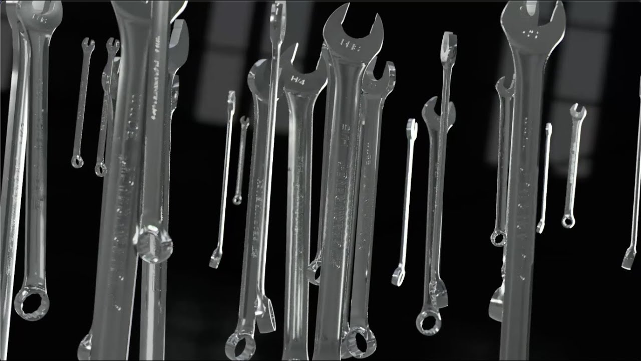 22 Pc. 12 Point Long Pattern Combination Metric Wrench Set