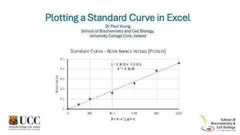 Plotting a Standard Curve in Excel