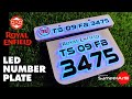 Royal Enfield LED Number Plate | Making | SameerArt111