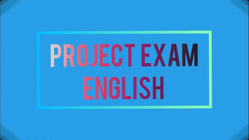 English Project Exam