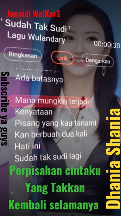 Wulandary - Sudah Tak Sudi #wulandari #aprilian #liriklagu #shorts #short #viral #shortsvideo