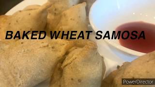 Baked wheat samosa | How to make wheat samosa