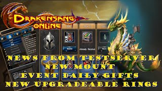 Drakensang Online | News Testserver | New Dragon mount | Upgrades for new Rings | Event daily gifts