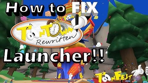 How to FIX Toontown Rewritten Launcher!! (ToonFest 2016)