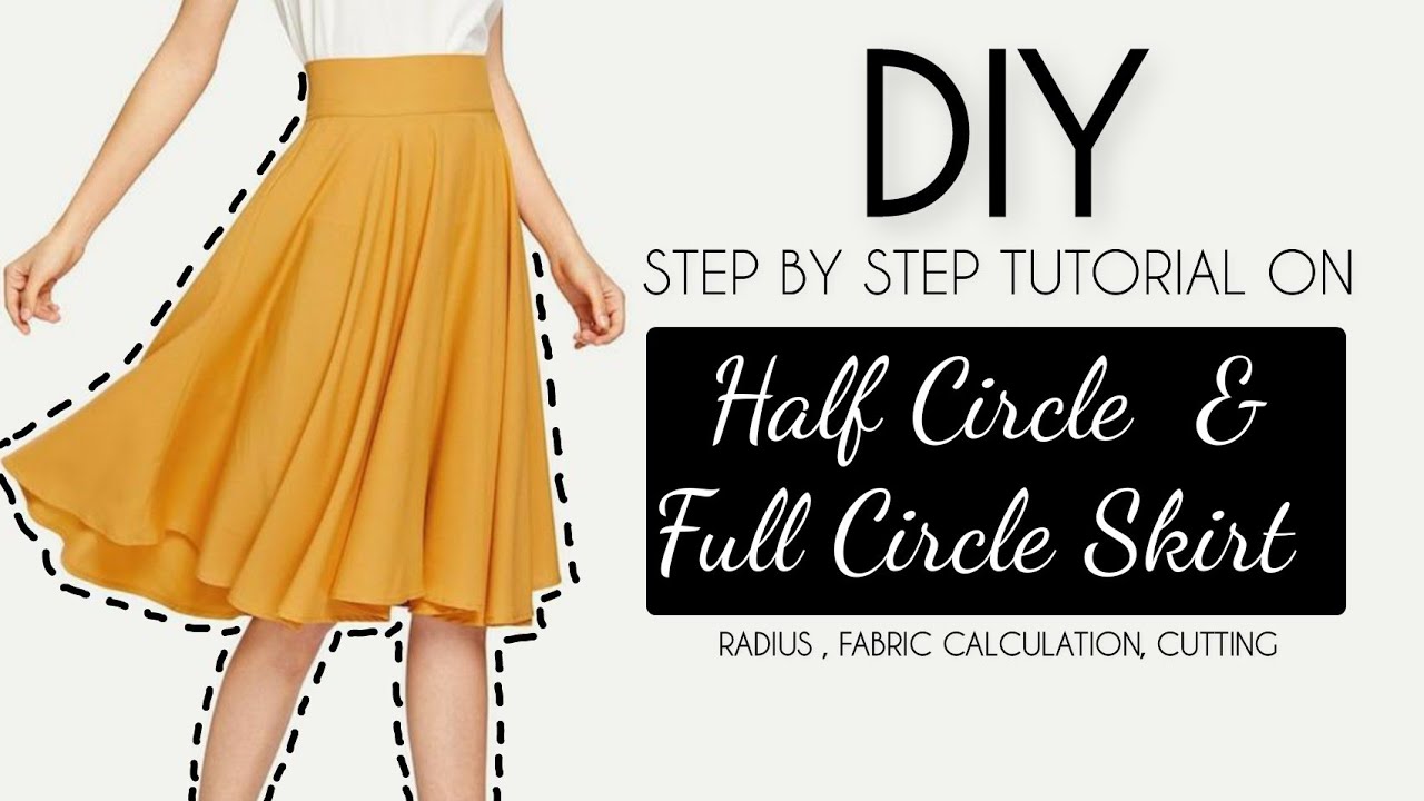 Sewing Pattern Flared Skirt Pattern, Circle Skirt Pattern, Easy