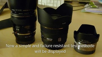 Check Lens Misalignment | Image symmetry check | Test method | Photography (english)