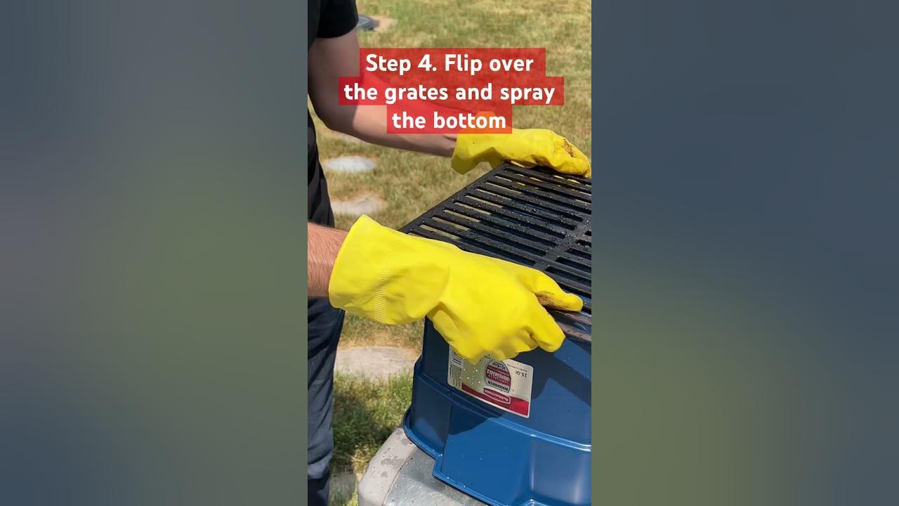 How to Clean a Grill Grate with Just Vinegar shorts YouTube
