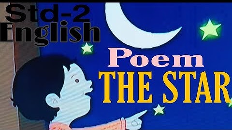 Std-2, English poem ,THE STAR (  By Jane Taylor)