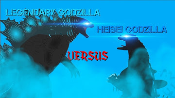 Legendary Godzilla Vs Heisei Godzilla | Stick Nodes | Animation