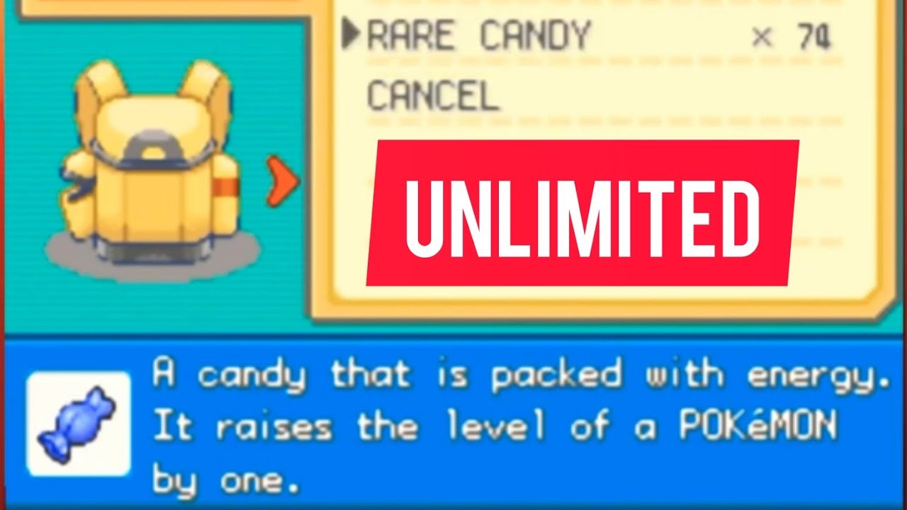 How to Get Infinite Rare Candy in Pokémon Fire Red 