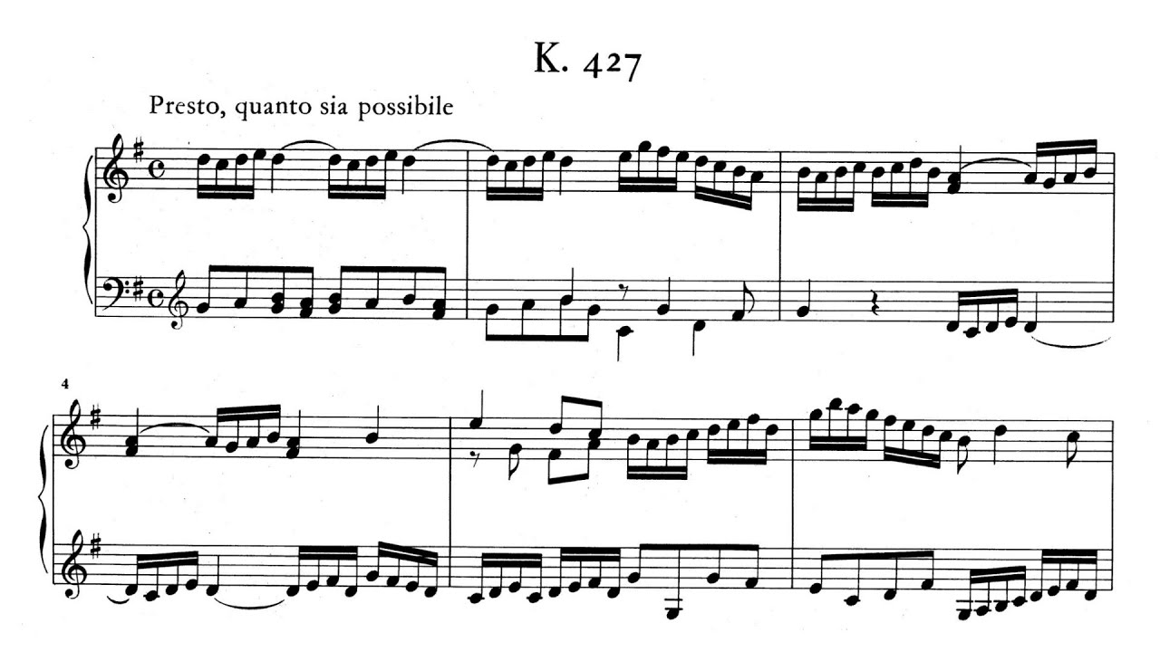 Scarlatti: Keyboard Sonata in G major, K.427 - YouTube