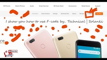What is F-code in Mi store | how to use F-code By Technical | Solanki (Hindi-हिन्दी )