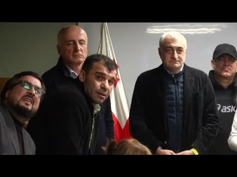 მამუკა ხაზარაძემ და ბადრ ჯაფარიძემ საპელაციო სასამართლოს განაჩენი თანაპარტიელებთან ერთად მოისმინეს