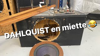 Début De La Rénovation Des Enceintes Dahlquist Dq-10 Caissons De Grave