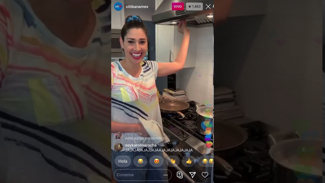 Cocinando con Ha-ash. Ig Live de Citibanamex el 2/05/20.