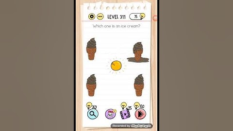 Brain Test level 311 Which one is an ice cream