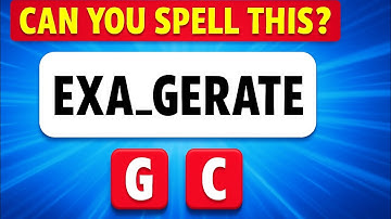 ⏰Can You Spell These 20 Hard Words? | Spelling Test Challenge 2025 