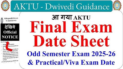Final AKTU Exam Date Sheet 2025-2026, aktu mba exam date sheet, aktu exam date sheet 2025, aktu exam