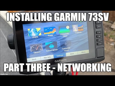 How to install Garmin ECHOMAP UHD 73sv - Part 3 (networking and rod  holders) 