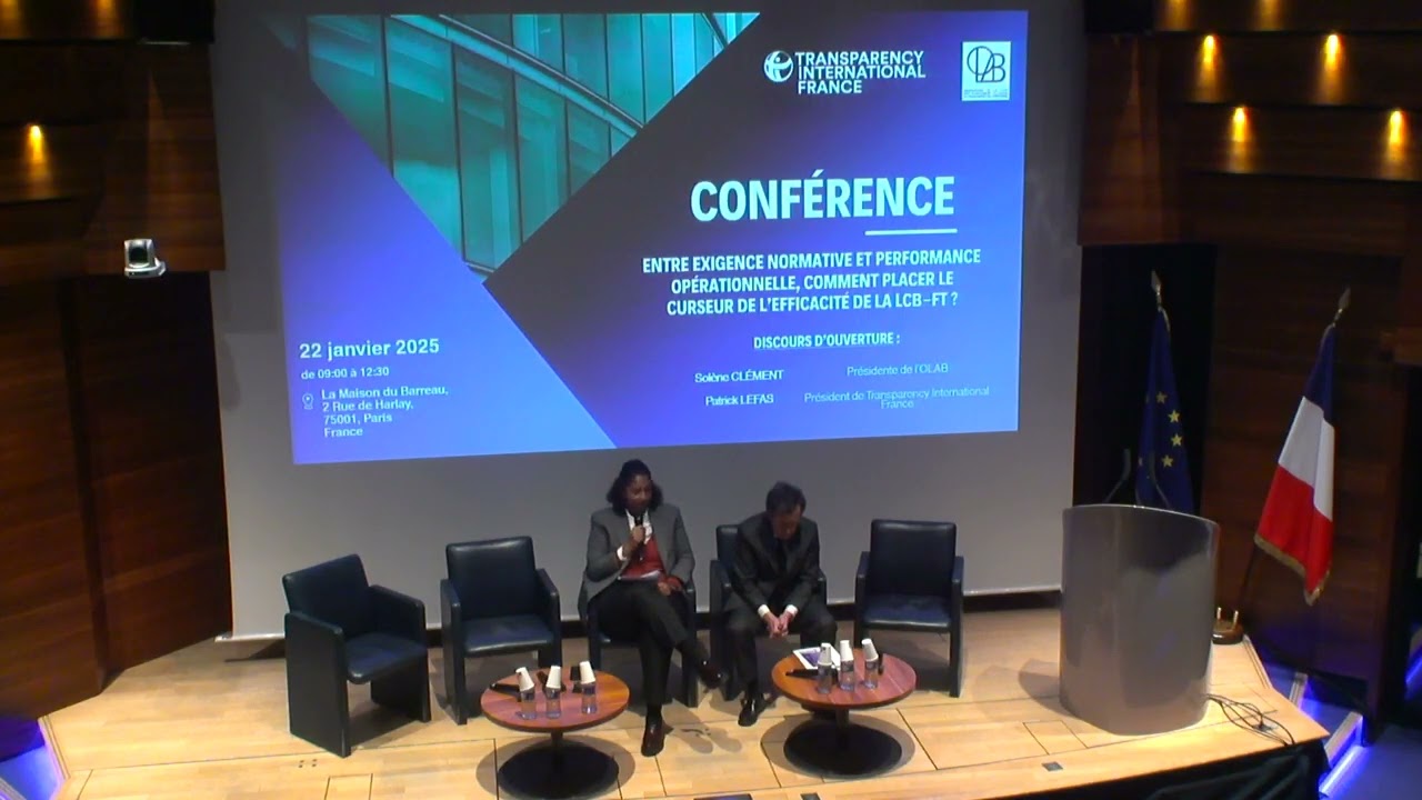 Conférence sur l'efficacité du dispositif LCB-FT