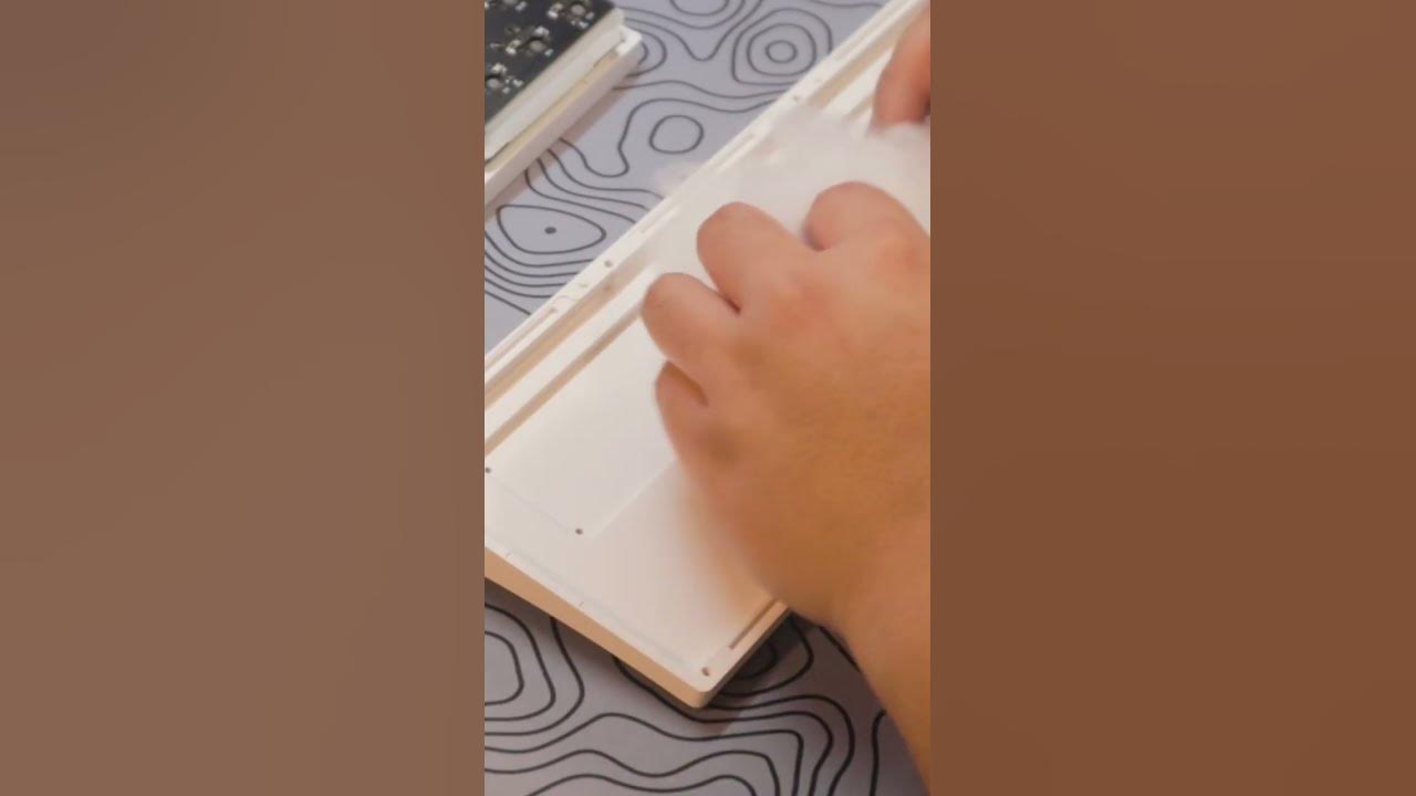 Keyboard Modding Part 1 Polyfill! keyboards asmr shorts YouTube