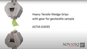 Mechanical Tensile Wedge Grips for Geotextile: ASTM-D4595