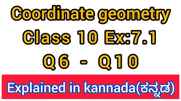 coordinate geometry ex 7.1 from q6 - q10 | ex 7.1 class 10 q6 - q10 | class 10 ex 7.1 q6 - q10