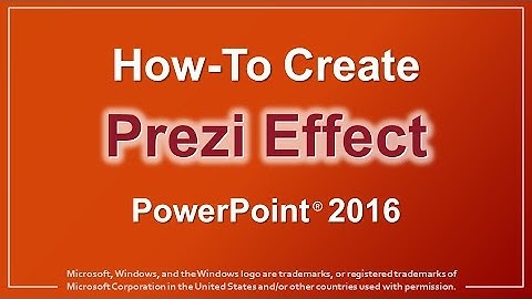 How to Create Prezi Effect in PowerPoint 2016