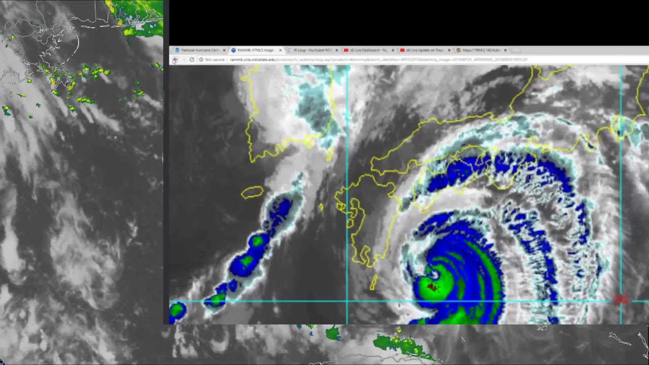 Live Update on Tropical Storm Gordon and Typhoon Jebi - Force Thirteen
