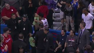 Matt Barnes gets ejected defended Blake Griffin vs Serge Ibaka