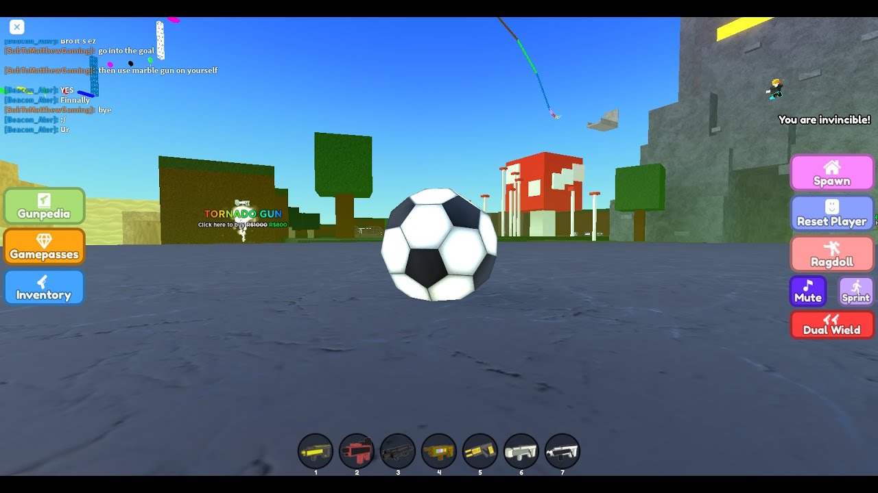 How to get the soccer gun in find the admin guns! YouTube