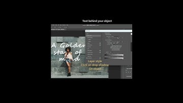 Place text behind anything in Photoshop😍 - short Photoshop #Tutorial #shorts #photoshoptricks