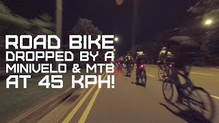 20170921   On my road bike, dropped by a minivelo and MTB at 45 kph @ Seletar Loop