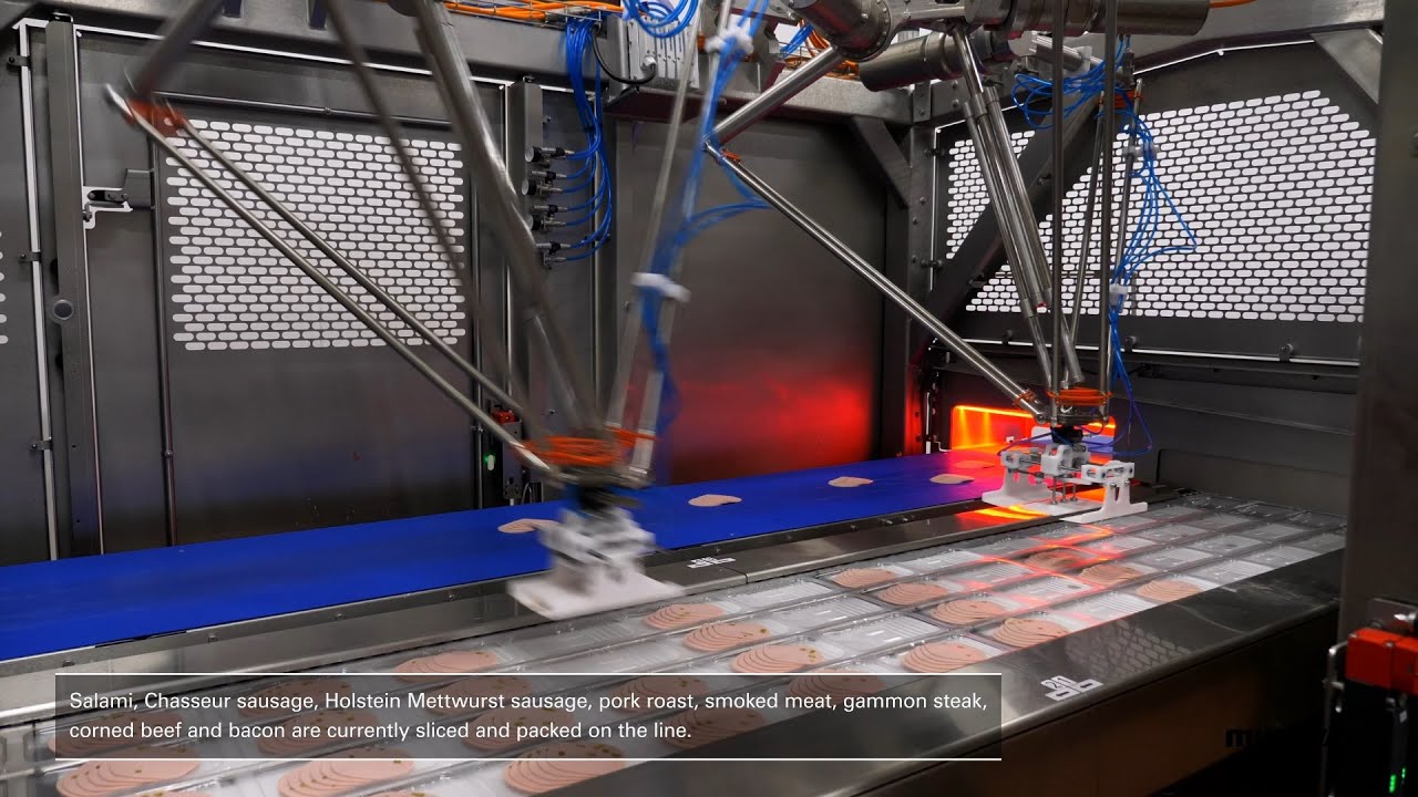 MULTIVAC complete slicing- en verpakkingslijn voor vleeswaren van EDEKA