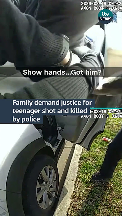 Bodycam footage shows the teen was fatally shot in the back #itvnews #news #delaneomartin #usa