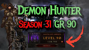 Diablo 3 Season 31 Demon Hunter GR 90 in 1:21 min GoD DH