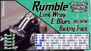 Rumble - Link Wray Backing Track | E Blues 80 BPM