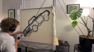 making a mercedes 280sl pagoda custom rug