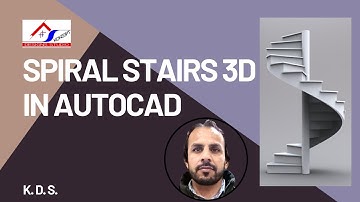 How to Draw Circular Stair 3D in AutoCAD 2023 | Spiral Stairs in AutoCAD 3D