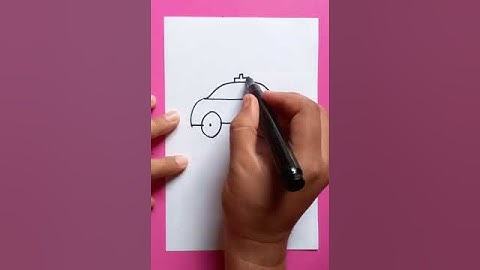 taxi drawing | beginners level #learn #satisfying #drawingforbeginners #shorts