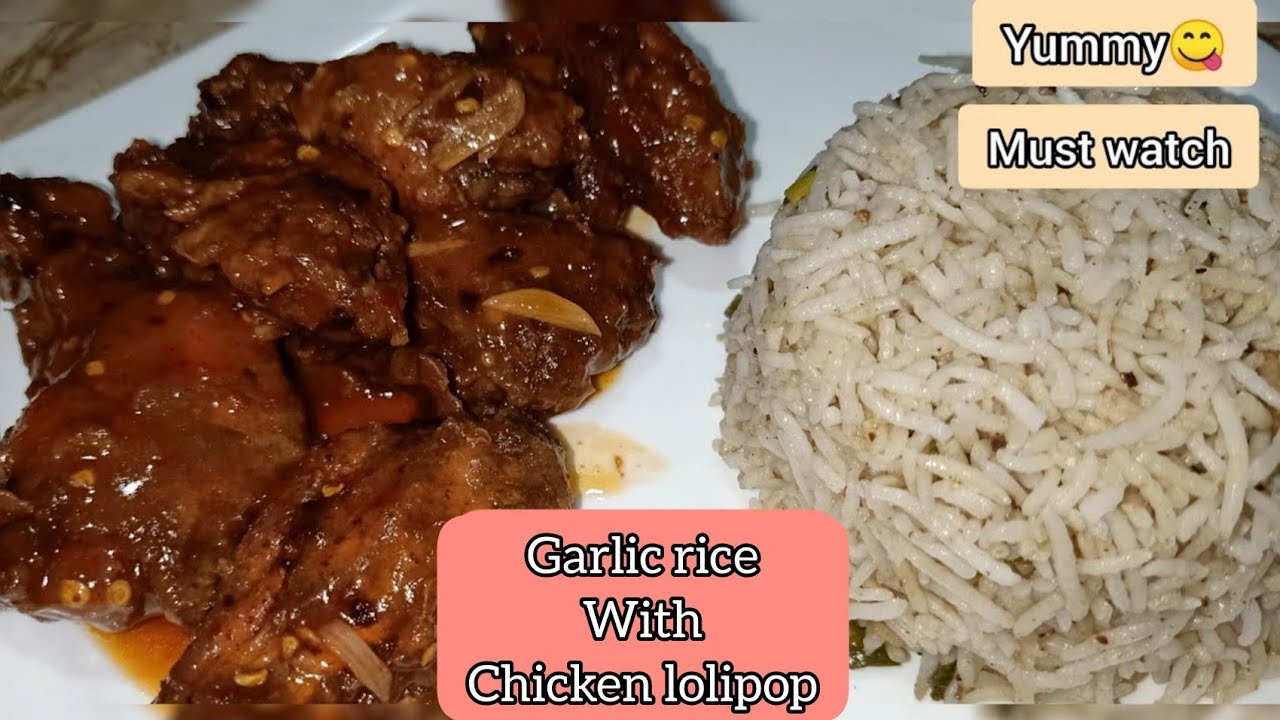 CHICKEN LOLLIPOP WITH GARLIC RICE by SHAFROZ VLOGS | MUST TRY| EASY ...