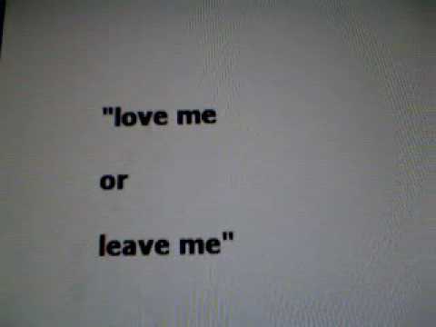 Love me or leave me - Sammy Davis jr. by skatlady_...