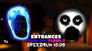 Roblox ENTRANCES Room 200/Floor 2 Speedrun 13:09 Solo