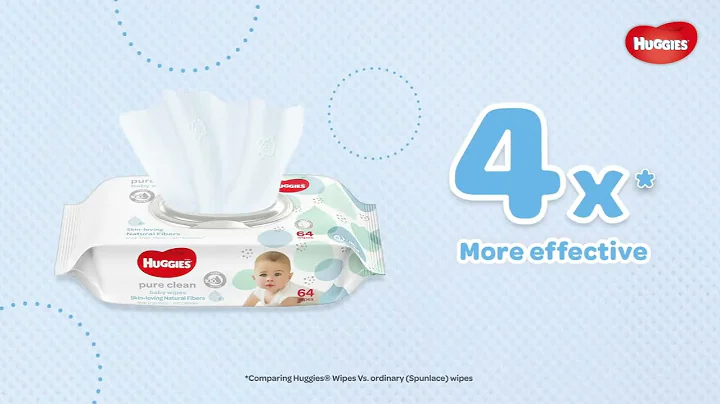 Huggies® Baby Wipes – 4x Cleaner