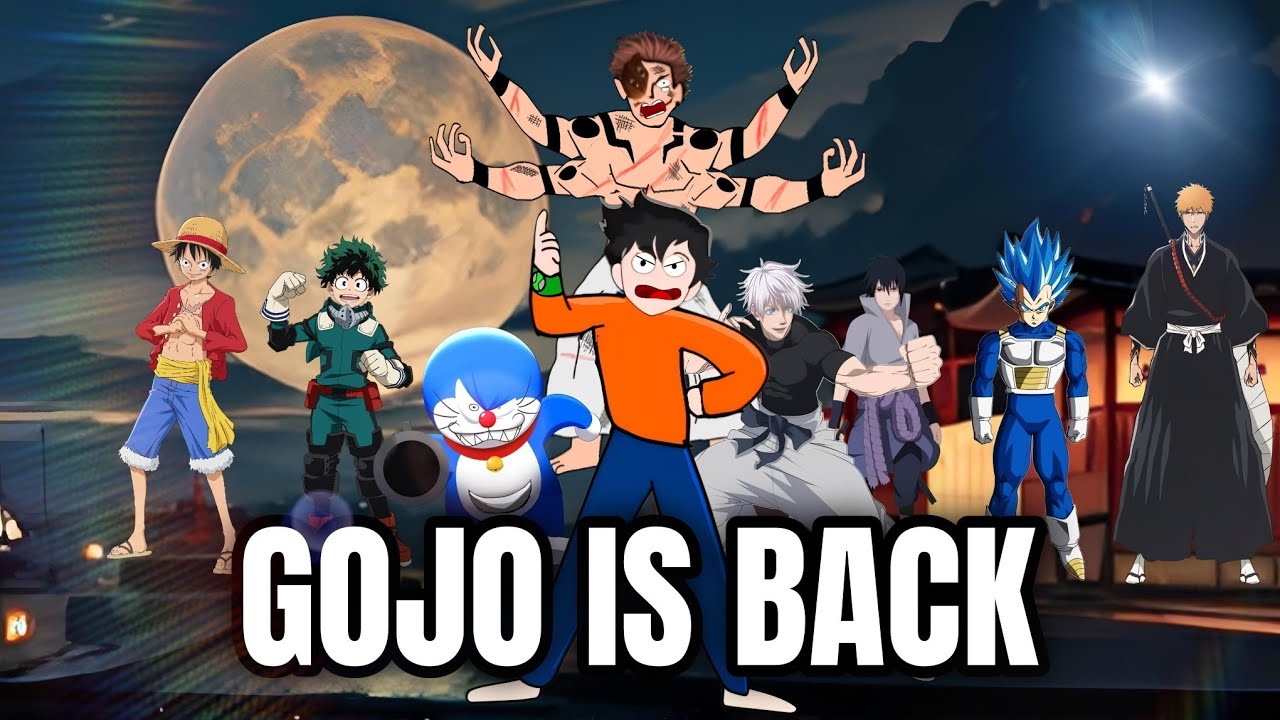 GOJO IS BACK : ANIME MULTIVERSE #anime #gojo #goku #deku #saitama # ...