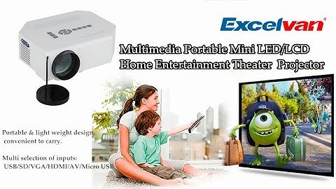 【New & Hot】Excelvan Multimedia Portable Mini LED/LCD Home Entertainment Theater Projector