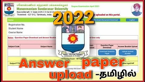 Mock test | how to upload answers booklet | MSU online semester exam
