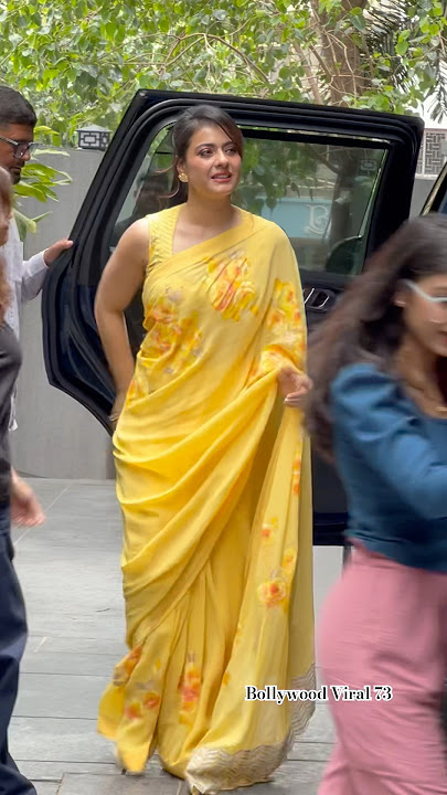Looking Beautiful #kajol Spotted At Maa Movie Promotion 😊❤️ #ytshorts #trendingshorts #shorts